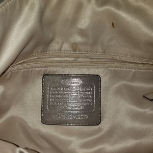 Silver Coach Purse